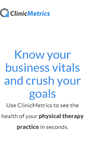 Mobile Screenshot of clinicmetrics.com
